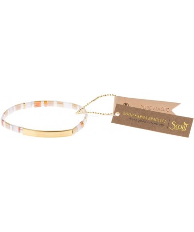 Good Karma Miyuki Bracelet - Pure Magic Neutral/Gold $13.92 Bracelets