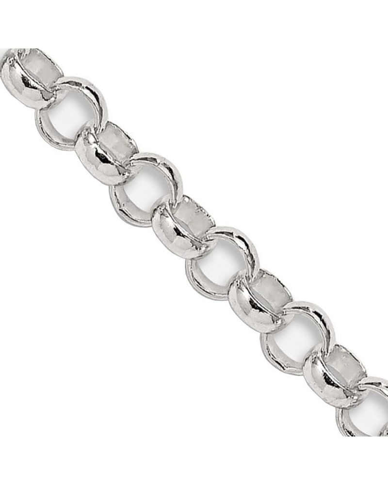 3mm Sterling Silver Solid Rolo Chain Necklace 36.0 Inches $30.74 Necklaces