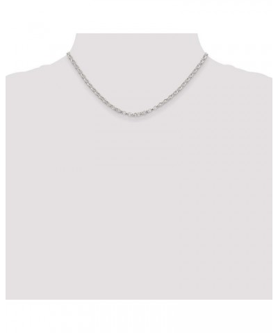 3mm Sterling Silver Solid Rolo Chain Necklace 36.0 Inches $30.74 Necklaces