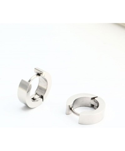 Earrings for Women Titanium, Metal Hoop Earrings Circle Geometry Simple Style Gift for Wife Mom Her Friend blue 4x9 $10.07 Ea...