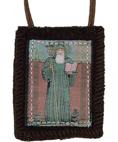 Genuine Wool Saint Benedict Holy Brown Scapular $10.54 Necklaces