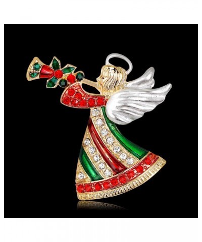 Rhinestone Angel Sounded Christmas Brooch Pins Xmas Breastpin Corsage Women Jewelry Gift $4.64 Brooches & Pins