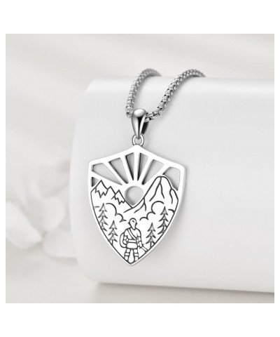 Zelda Necklace Sterling Silver Triforce Pendant Zelda Jewelry Gifts for Men Women Boys Girls Shield $18.04 Necklaces