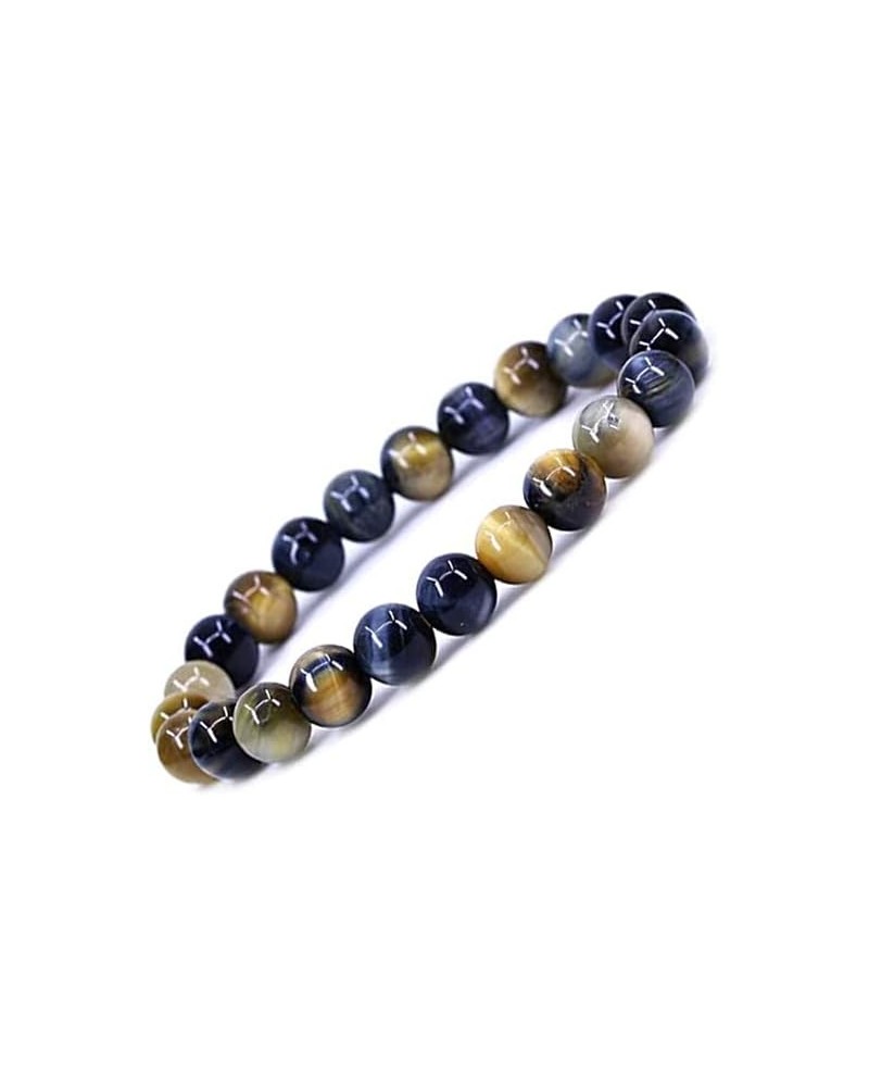 Natural 8mm Gorgeous Semi-Precious Gemstones Round Beads Stretch Bracelet 7 Inch Unisex New Tiger Eye $8.95 Bracelets