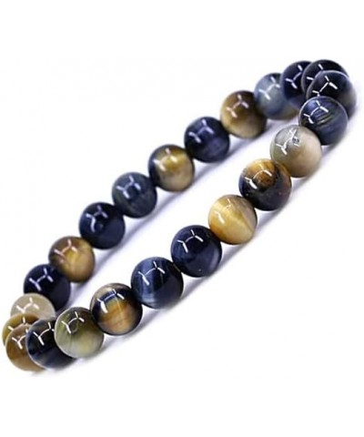 Natural 8mm Gorgeous Semi-Precious Gemstones Round Beads Stretch Bracelet 7 Inch Unisex New Tiger Eye $8.95 Bracelets