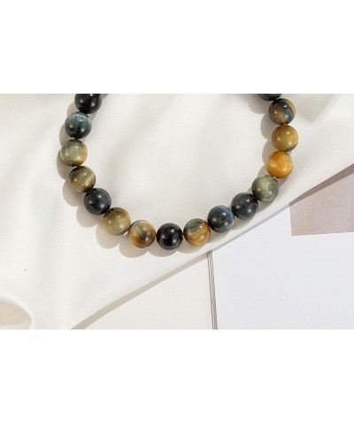 Natural 8mm Gorgeous Semi-Precious Gemstones Round Beads Stretch Bracelet 7 Inch Unisex New Tiger Eye $8.95 Bracelets