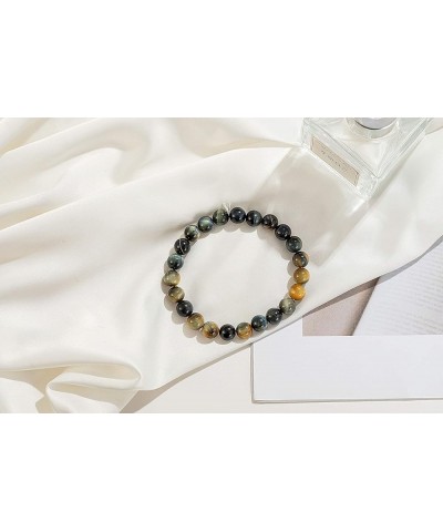 Natural 8mm Gorgeous Semi-Precious Gemstones Round Beads Stretch Bracelet 7 Inch Unisex New Tiger Eye $8.95 Bracelets