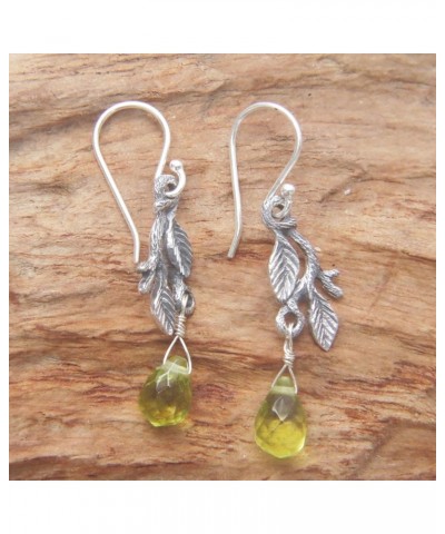 Artisan Handmade .925 Sterling Silver Dangle Earrings Women's Glass Bead Indonesia 'Rainforest' $14.49 Earrings