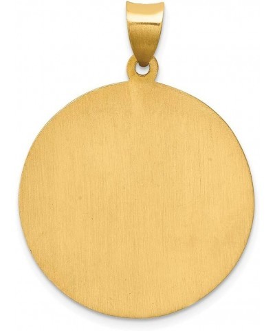 Solid 14K Yellow Gold Polished And Satin St. Jude Thaddeus Medal Pendant (0.98 x 1.1 Inches) $145.28 Pendants