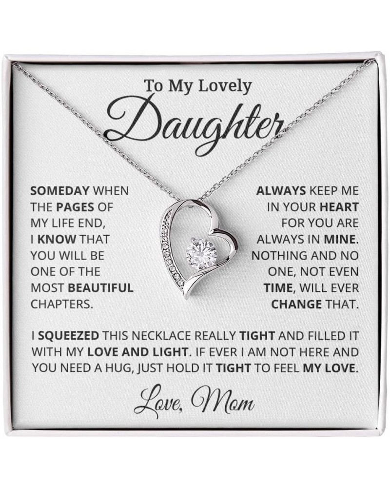 To My Daughter Necklaces From Mom, Daughter Necklace From Dad, Gifts For Daughters From Mothers, Father Daughter Gifts From M...