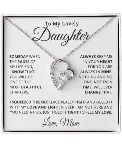 To My Daughter Necklaces From Mom, Daughter Necklace From Dad, Gifts For Daughters From Mothers, Father Daughter Gifts From M...