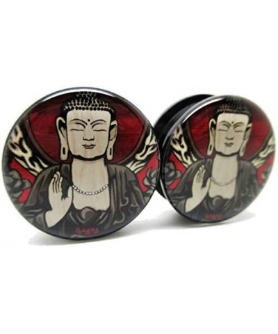 Buddha Ear Plugs - Acrylic - Screw On - New Pair - 12 Sizes 1 1/8" (28mm) $9.35 Body Jewelry