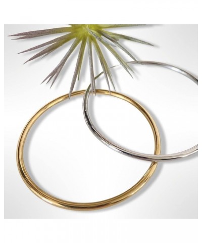 Gold Plated Bangle Bracelet for Women / 3mm Thick Round Bangle Bracelet 1 PC 9.0 $9.40 Bracelets