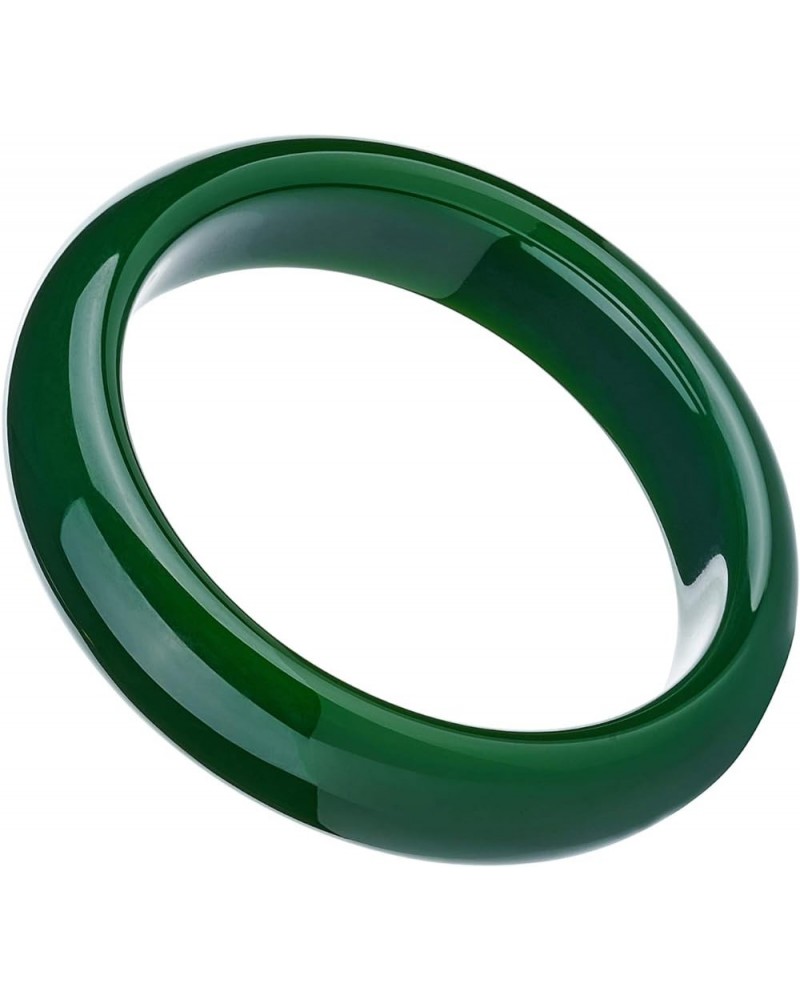 Jade Bangle Bracelet for Women, Good Luck Gifts with Jewelry Box, OUT G1 63-64mm/132-154lb $19.11 Others