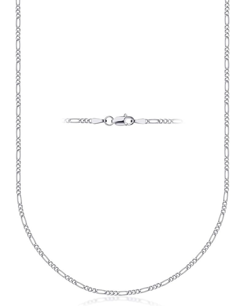 925 Sterling Silver 2mm Figaro Link Chain Necklace - Made In Italy - Lobster Claw Closure 30.0 Inches $9.88 Necklaces