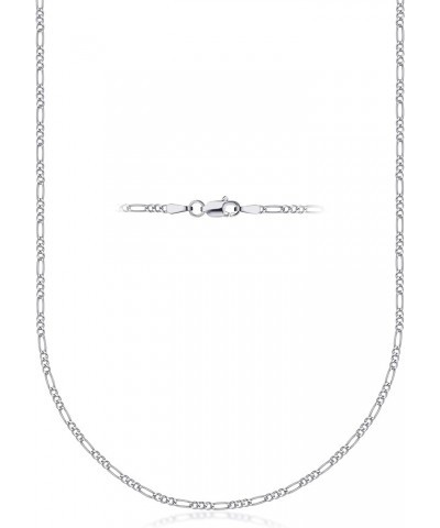 925 Sterling Silver 2mm Figaro Link Chain Necklace - Made In Italy - Lobster Claw Closure 30.0 Inches $9.88 Necklaces