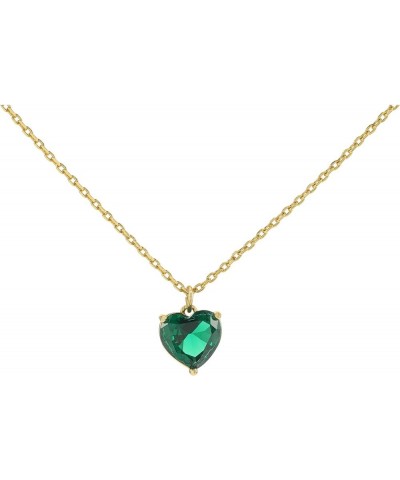 My Love Pendant Necklace One Size Emerald $32.24 Necklaces