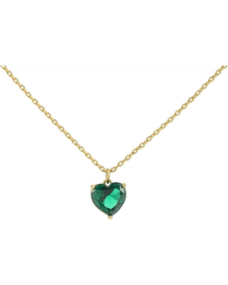 My Love Pendant Necklace One Size Emerald $32.24 Necklaces