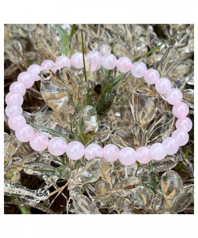 Rose Quartz Pink Natural Healing Crystal Bracelet 6 mm (0.24") Gemstone Bracelet Love Stone Energy Semi Precious Stretch Brac...