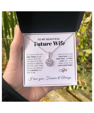 MDPrints To My Soulmate Necklace For Women, Future Wife Necklace, Fiance Gifts For Her, To My Wife Necklace Wedding Anniversa...