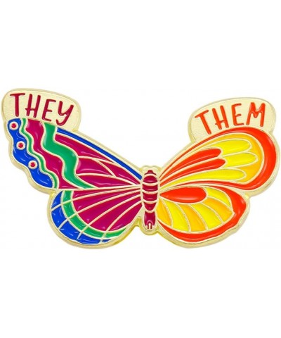 Enamel Color Butterfly Pin SHE/HER HE/HIM HE/THEY SHE/THEY THEY/THEM Insect Pin and Brooch THEY/THEM $8.44 Brooches & Pins