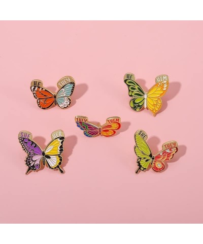 Enamel Color Butterfly Pin SHE/HER HE/HIM HE/THEY SHE/THEY THEY/THEM Insect Pin and Brooch THEY/THEM $8.44 Brooches & Pins