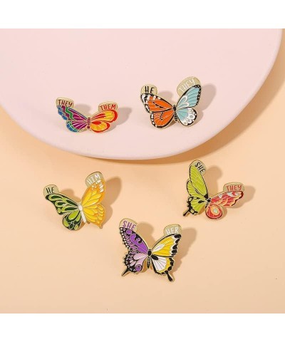 Enamel Color Butterfly Pin SHE/HER HE/HIM HE/THEY SHE/THEY THEY/THEM Insect Pin and Brooch THEY/THEM $8.44 Brooches & Pins