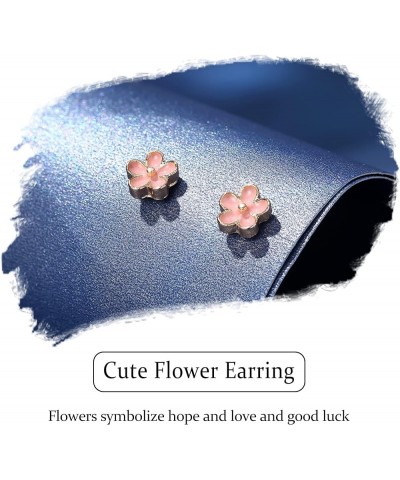 12 Pairs Stud Earring for Women, Diverse Colorful Hypoallergenic Cubic Zirconia Pearl Heart Flower Earrings Set for Multiple ...