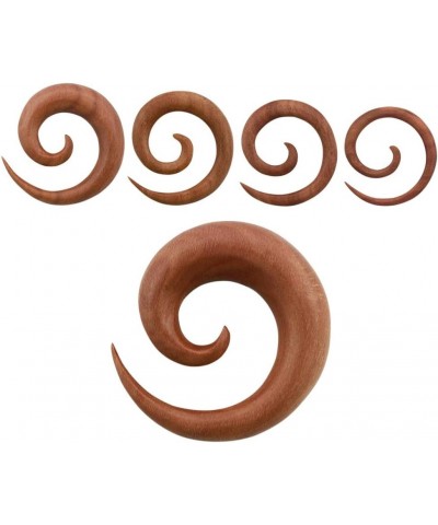 Organic Sawo Wood Spiral Tapers, Sold as a Pair 5mm (4GA) $11.30 Body Jewelry