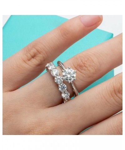 Moissanite Diamond Ring for Women Engagement Ring 925 Sterling Silver USA Local Seller 2.0CT $52.95 Rings