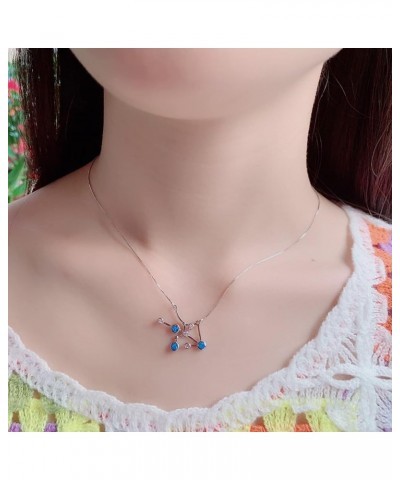 Women Necklace Constellation Themed Pendant Necklace Opal Necklace Set 18004A $14.03 Necklaces