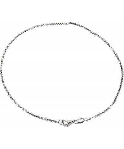 925 Sterling Silver Chain | Diamond-Cut Box Chain Necklaces for Women or Men and Bracelets for Women or Mens Bracelet | Anti ...