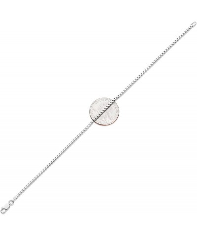 2mm-4mm Solid .925 Sterling Silver Square Box Chain Bracelet 9.0 Inches 2.3mm Bracelet $37.80 Bracelets