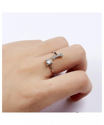 Initial Knuckle Rings and Brooch Pin Silver Crystal 26 A-Z Letter Alphabet Adjustable Ring for Women Girl jewelry I $5.39 Bro...