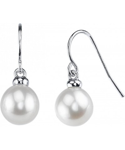 8-9mm Genuine White Freshwater Cultured Pearl Sherry Earrings for Women $41.16 Earrings