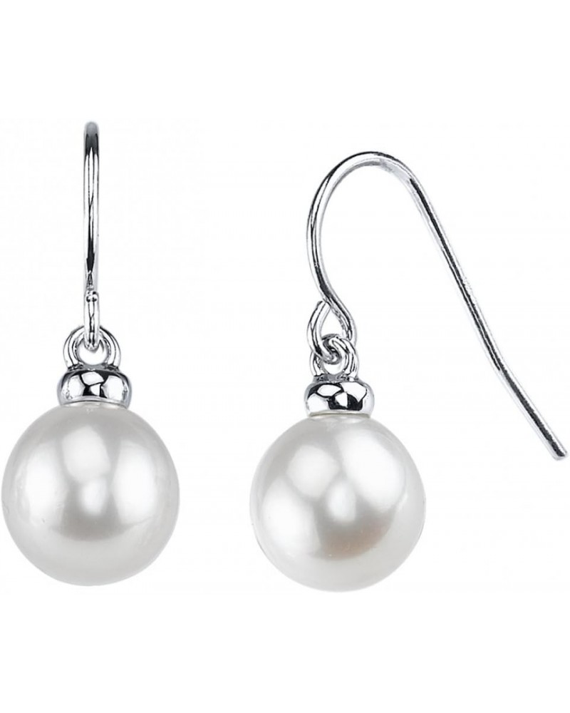 8-9mm Genuine White Freshwater Cultured Pearl Sherry Earrings for Women $41.16 Earrings