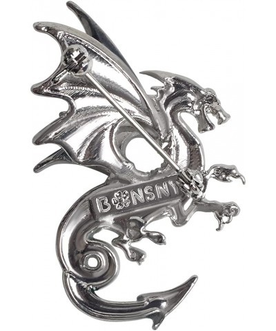 Enamel Dragon Gifts Cute Dragon Brooch Pins for Women Fashion Jewelry Charms Sky $8.99 Brooches & Pins