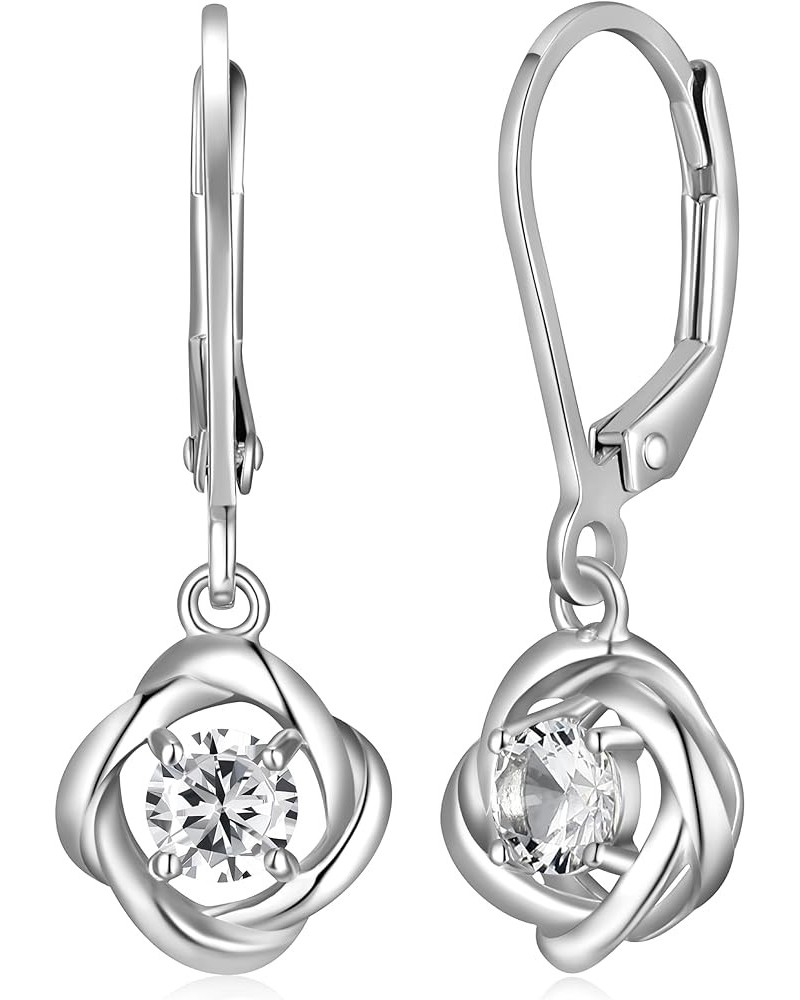 Birthstonet Dangle Earrings R2AJB-PARENT White Sapphire $10.81 Earrings