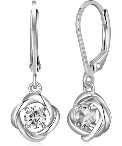 Birthstonet Dangle Earrings R2AJB-PARENT White Sapphire $10.81 Earrings