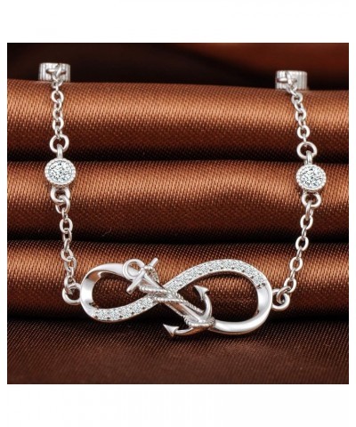 Solid 925 Silver Anchor Winding Infinity Symbol Earrings Bracelet Necklace C $11.01 Earrings