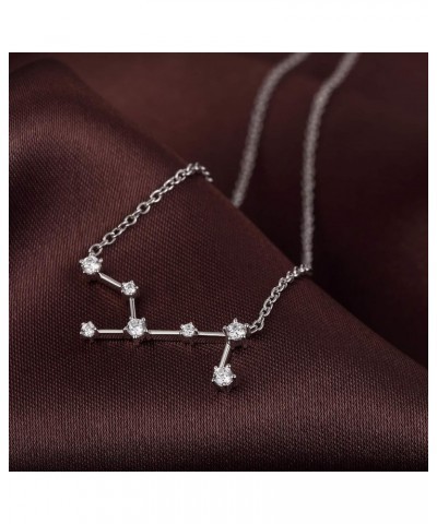 12 Constellation Necklace Astrology Horoscope Zodiac Necklace Sterling Silver Zodiac Sign CZ Constellation Necklace Cubic Zir...