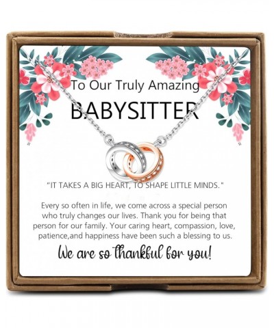 Babysitter Gift Caregiver Gift Babysitter Necklace Gift Babysitter Appreciation Gift Nana Gift Best Nanny Gift Babysitter Cod...