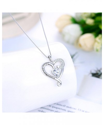 925 Sterling Silver Always My Daughter&Sister Forever My Friend Double Love Heart Pendant Necklace, Mother Daughter Bracelet ...