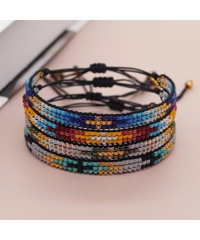 Bead Bracelets For Women Trendy Minimalist Y2K Bohemian New Glass Beads Chain Handmade Adjustable Jewelry Multi-D $6.45 Brace...