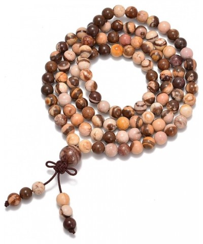 6mm Natural Healing Gemstones Buddhist 108 Prayer Mala Stretchy Bracelet Necklace Australia Zebre $8.27 Bracelets