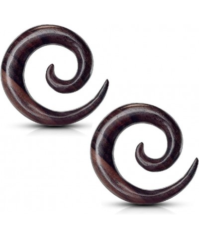 Organic Sono Wood Spiral Tapered Hanger Ear Plugs, Sold as a Pair 19mm (3/4") $10.29 Body Jewelry