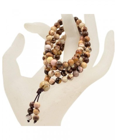 6mm Natural Healing Gemstones Buddhist 108 Prayer Mala Stretchy Bracelet Necklace Australia Zebre $8.27 Bracelets