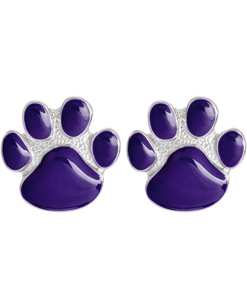 Dog Paw Lapel Pin 2 Piece Set Purple Cat Kitten Paw Claw Enamel Brooch Pin Badges Gifts $9.04 Brooches & Pins