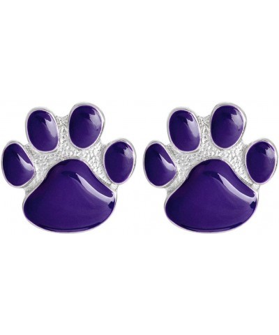 Dog Paw Lapel Pin 2 Piece Set Purple Cat Kitten Paw Claw Enamel Brooch Pin Badges Gifts $9.04 Brooches & Pins