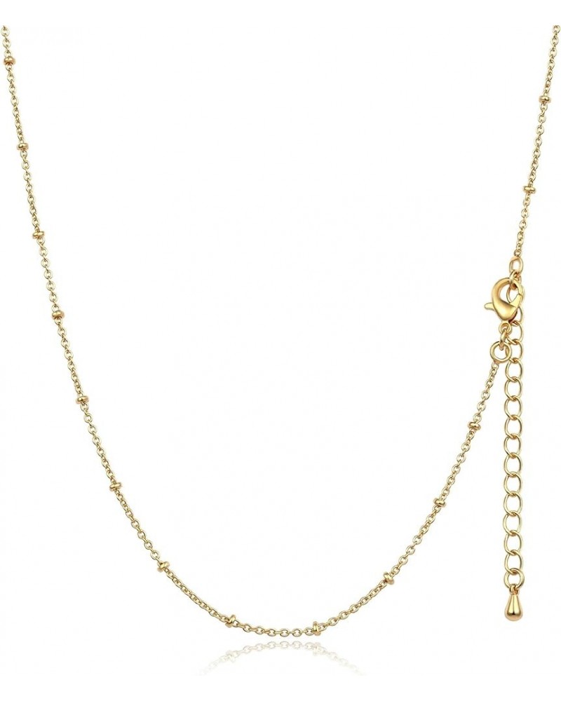 18k Gold Plated Satellite Chain Gold Snake Chain Necklace Gold Paperclip Chain Necklace Cuban Link Necklace Thin Gold Chain N...